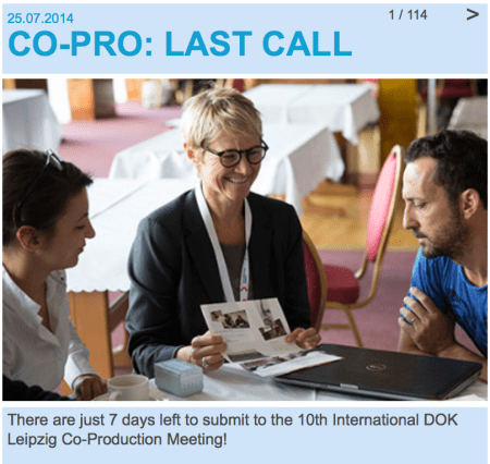 DOK Leipzig co-pro 2014 last call